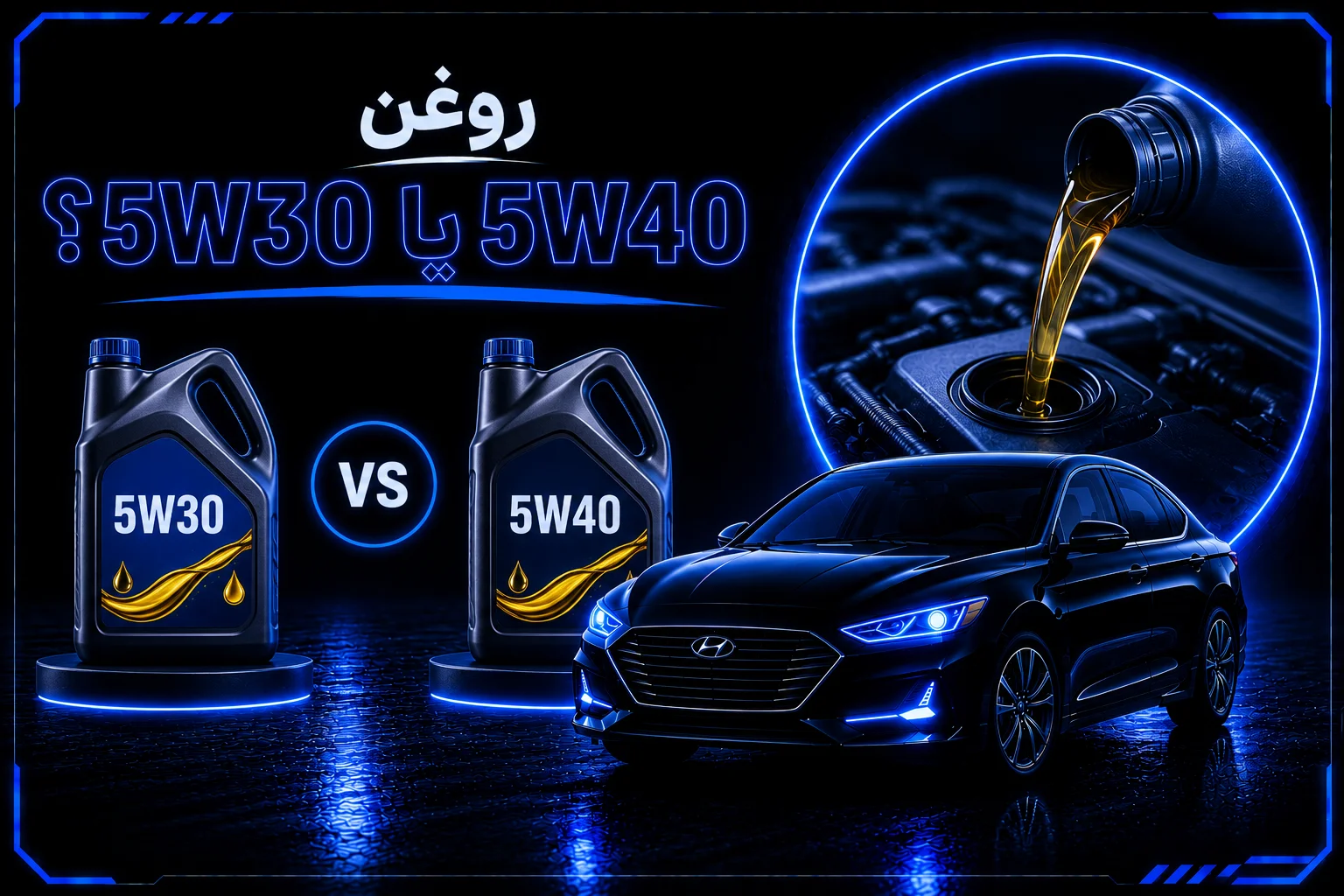 روغن 5W30 یا 5W40