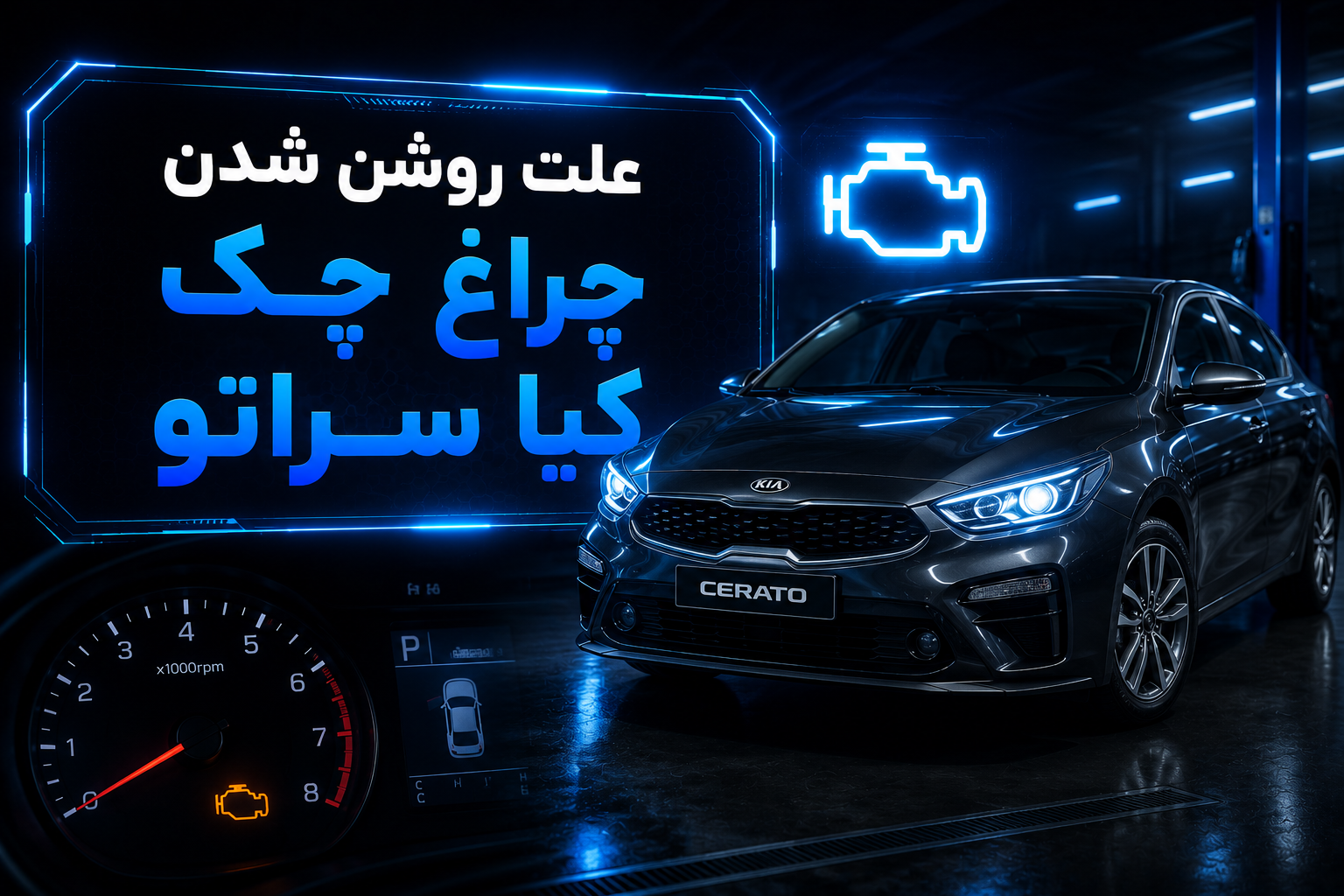 علت روشن شدن چراغ چک کیا سراتو