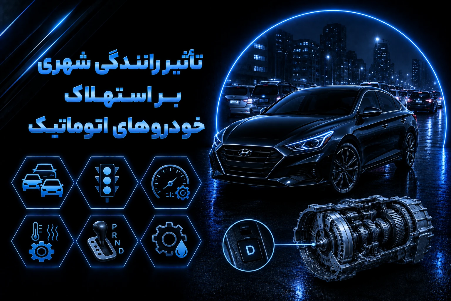 تاثیر رانندگی شهری بر استهلاک خودروهای اتوماتیک